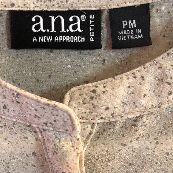 Ana Sheer Sparkly beige women’s blouse. Worn once - Picture 3 of 8